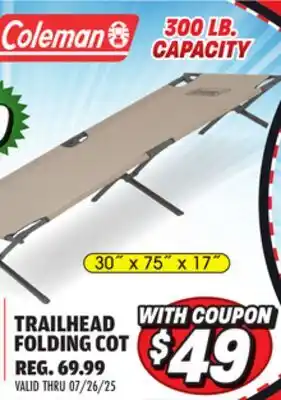 Big 5 Coleman Trailhead II Folding Cot offer