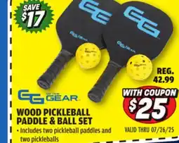 Big 5 Go Time Gear Wood Pickleball Paddle and Ball Set offer