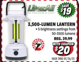 Big 5 LitezAll 3500-Lumen Rechargeable Lantern offer