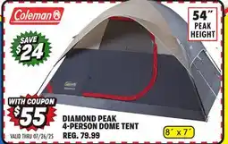 Big 5 Coleman Diamond Peak 4-Person Dome Tent offer