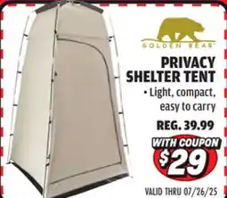 Big 5 Golden Bear Privacy Shelter Tent offer