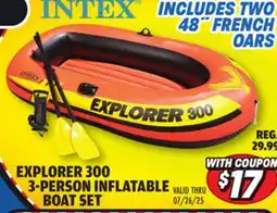 Big 5 Intex Explorer 300 3-Person Inflatable Boat Set offer