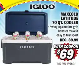 Big 5 Igloo MaxCold Latitude 70-Quart Cooler offer