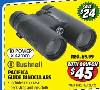 Big 5 Bushnell Pacifica Guide 10x42mm Binoculars offer