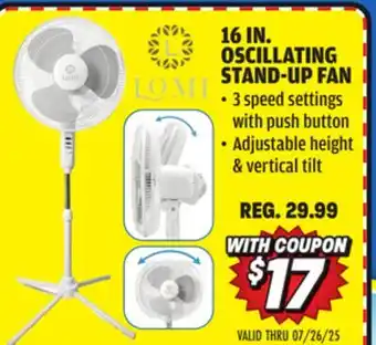 Big 5 LOMI 16 Oscillating Stand Up Fan offer