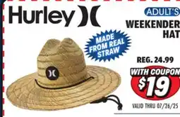 Big 5 Hurley Weekender Straw Hat offer