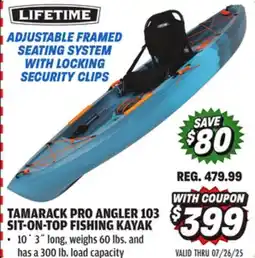 Big 5 Lifetime Tamarack Pro Angler 103 Sit-On-Top Fishing Kayak offer