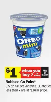Meijer Nabisco Go Paks offer