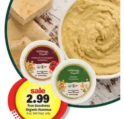Meijer True Goodness Organic Hummus offer