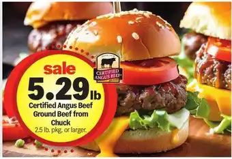 Meijer Certified Angus Beef Ground Beef from Chuck offer