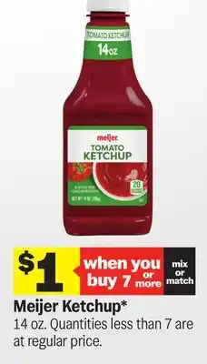 Meijer Meijer Ketchup offer