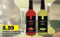 Meijer Frederik's by Meijer Organic Margarita or Strawberry Margarita Mix offer