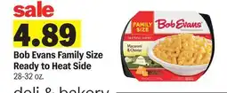 Meijer Bob Evans Family Size Ready to Heat Side offer
