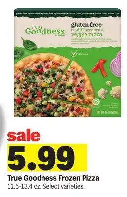 Meijer True Goodness Frozen Pizza offer