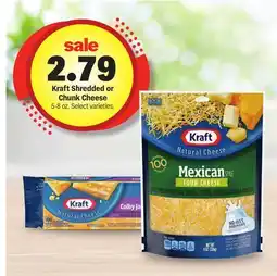 Meijer Kraft Shredded or Chunk Cheese offer