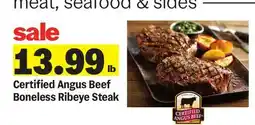 Meijer Certified Angus Beef Boneless Ribeye Steak offer