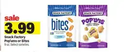 Meijer Snack Factory Pop'ums or Bites offer