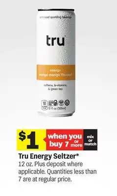 Meijer Tru Energy Seltzer offer
