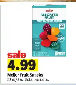 Meijer Meijer Fruit Snacks offer