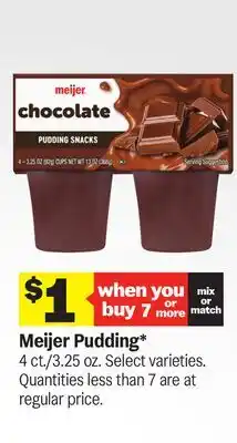 Meijer Meijer Pudding offer