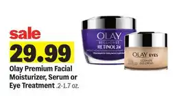 Meijer Olay Premium Facial Moisturizer, Serum or Eye Treatment offer