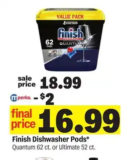 Meijer Finish Dishwasher Pods offer