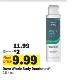 Meijer Dove Whole Body Deodorant offer