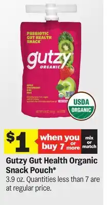 Meijer Gutzy Gut Health Organic Snack Pouch offer