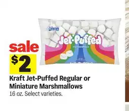 Meijer Kraft Jet-Puffed Regular or Miniature Marshmallows offer
