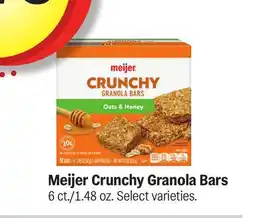 Meijer Meijer Crunchy Granola Bars offer