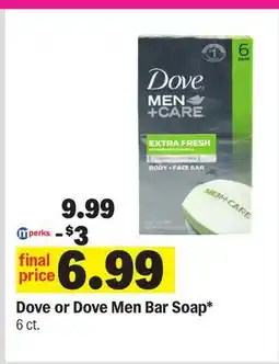 Meijer Dove or Dove Men Bar Soap offer