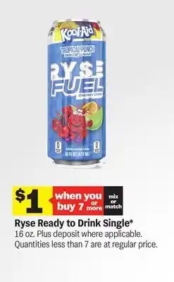 Meijer Ryse Ready to Drink Single offer