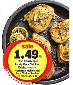 Meijer Fresh from Meijer Family Pack Chicken Thighs offer
