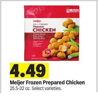Meijer Meijer Frozen Prepared Chicken offer