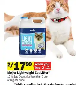 Meijer Meijer Lightweight Cat Litter offer