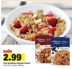 Meijer True Goodness Organic Cereal offer