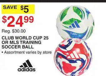 Dunham's Sports CLUB WORLD CUP 25 OR MLS TRAINING SOCCER BALL offer