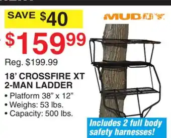 Dunham's Sports 18' CROSSFIRE XT 2-MAN LADDER offer