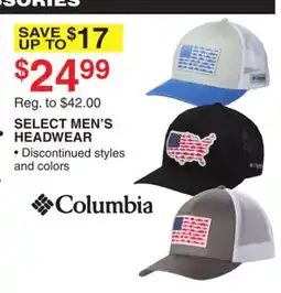 Dunham's Sports SELECT MEN'S HEADWEAR offer