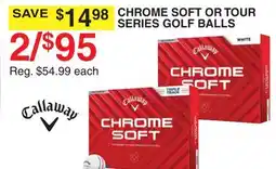 Dunham's Sports CHROME SOFT OR TOUR SERIES GOLF BALLS offer