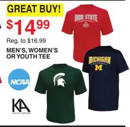 Dunham's Sports MEN'S, WOMEN'S OR YOUTH TEE offer