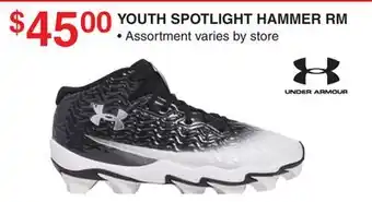 Dunham's Sports UNDER ARMOUR YOUTH SPOTLIGHT HAMMER RM offer