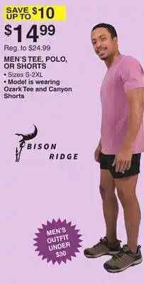 Dunham's Sports MEN'S TEE, POLO, OR SHORTS offer