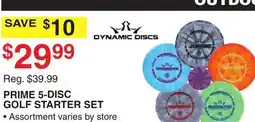 Dunham's Sports PRIME 5-DISC GOLF STARTER SET offer