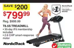 Dunham's Sports T6.5S TREADMILL offer