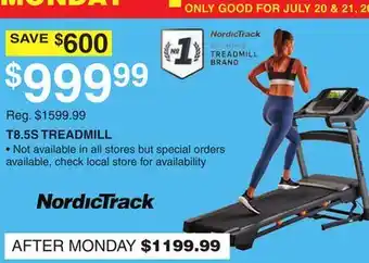 Dunham's Sports T8.5S TREADMILL offer