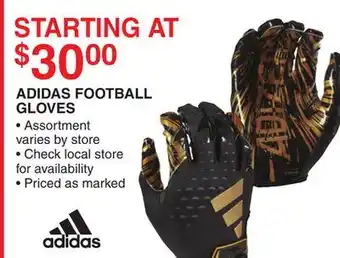 Dunham's Sports ADIDAS FOOTBALL GLOVES offer