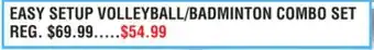 Dunham's Sports EASY SETUP VOLLEYBALL/BADMINTON COMBO SET offer
