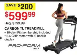 Dunham's Sports CARBON TL TREADMILL offer
