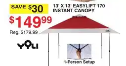 Dunham's Sports 13' X 13' EASYLIFT 170 INSTANT CANOPY offer